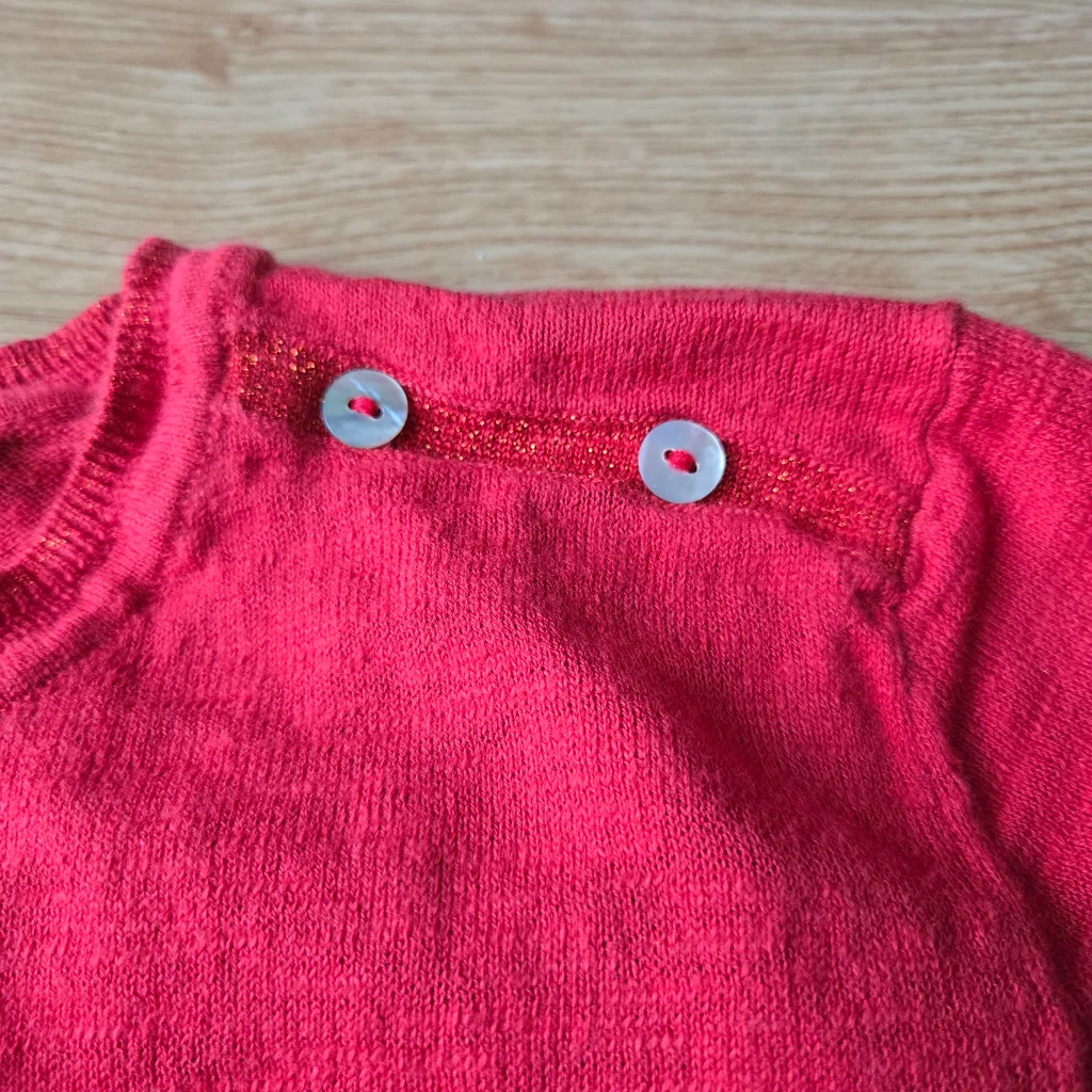 Bonito suéter Sun Valley rojo para mujer talla 38 – photo 5